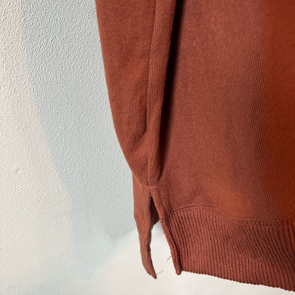 Plus Size Rust Crew Neck Long Sleeve Sweater NWT - Picture 5 of 8